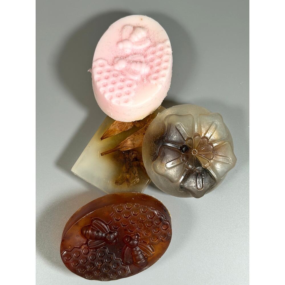 4 Handmade Soap Bars Lot 11+ oz Artisan Bath Soap
